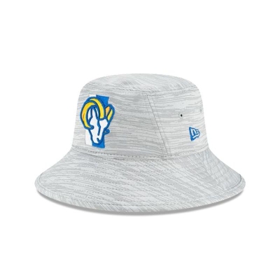 Los Angeles Rams Gorra | New Era Official NFL Training Stretch Bucket Hat Mexico - Azules